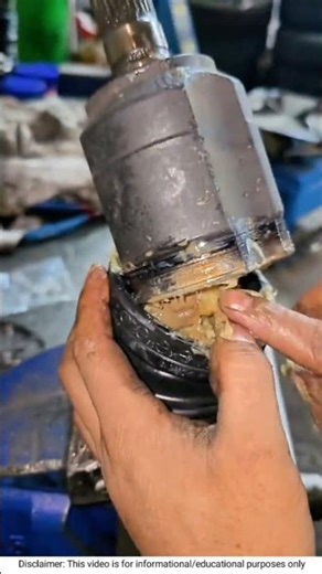 Axle Greasing Process | #auto #mechanic #DIY