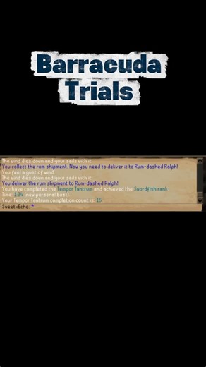 Echo on Instagram: "Barracuda Trials #osrs #runescape #oldschoolrunescape #runescapegirl #gamerchick"
