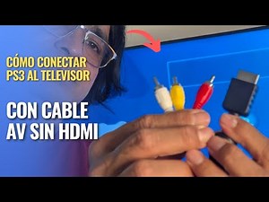 How to connect PS3 via AV cable (red, white, yellow) to TV?