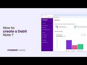 How to Create a Debit Note in mazeed One | Step-By-Step Tutorial (Manual + Import)