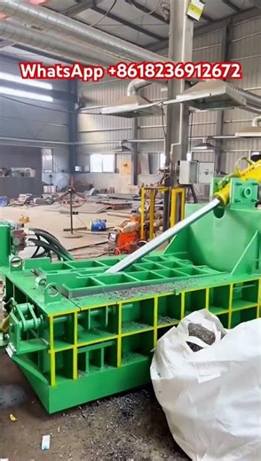160t metal briquetting machine test machine#metalcompactor #steelbars #cans #paintbuckets