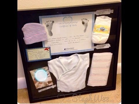 DIY Baby Shadow Box