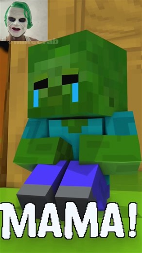 Baby Zombie Sad Story in Minecraft ❤️ #shorts #minecraft