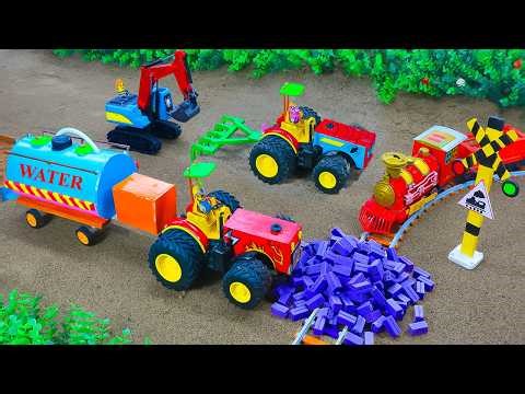 DIY Mini Tractor & Road Roller Making a Concrete Road | Construction Science Project @topminigear #3