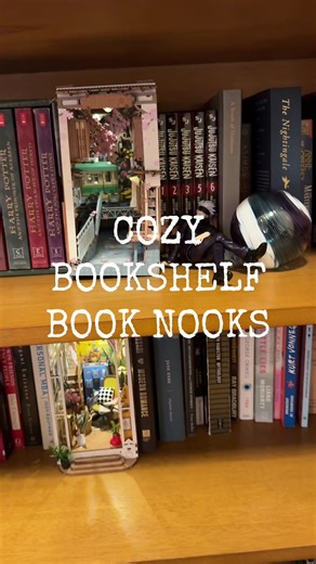 crafting 🤝 this DIY 🤝 Reading These mini book nooks are the cutest way to add a little whimsy to your bookshelf #BookTok #crafting #miniature #reading #DIY