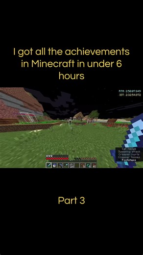 Achieving All Minecraft Achievements in Under 6 Hours