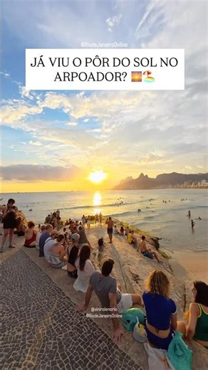 Pôr do sol no Arpoador Rio de Janeiro