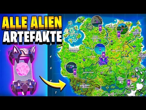ALLE Alien Artefakte für Kymera in Woche 1 | Fortnite Season 7 Tipps Tricks Deutsch
