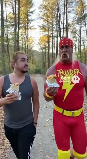 Eating Burritos with Hulk Hogan! #wrestling #wwe