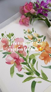 It’s here! I just posted a new tutorial on my blog (it’s free!) and I’ll show you how I painted these watercolor snapdragons! Here’s the link https://www.katrinapete.com/snapdragons3 | Katrina Pete Studio