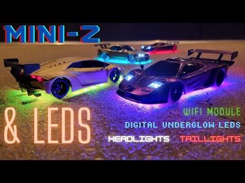 MINI-Z's and LED's **DIY Custom Digital LEDs with Wifi Module** Headlights, Taillights and More!