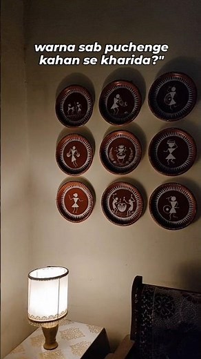 DIY wall decor | paper plate craft warli art | best out of waste