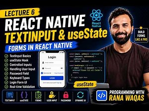 React Native TextInput & useState Tutorial | Forms in React Native for Beginners