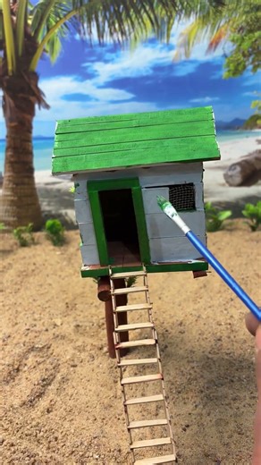 Wooden House Making 🔨 #Shorts#YouTubeShorts#WoodenHouse#MiniHouse#DIY#WoodCraft#Handmade#Creative