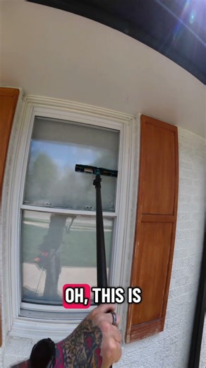 You Should Use Extension Poles To Clean Windows You Can Reach #windowwashing #windowcleaning