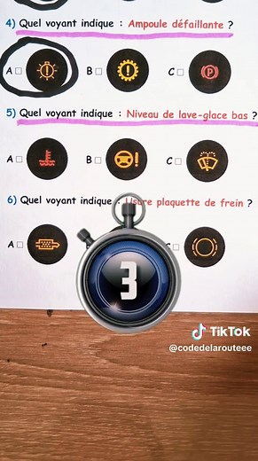 Révise ton code de la route ! #codedelaroute #codedelaroutequestion #permis #voyant #france
