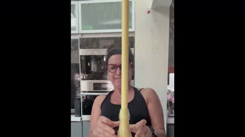 Ginger bottle bursts open after pressure build-up in Mexico City, Mexico