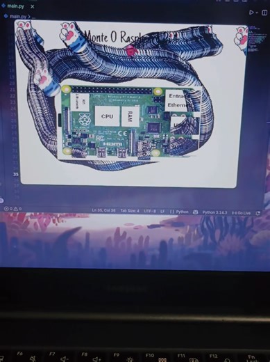 era só para ele acompanhar a position do mouse #technology #techtok #python #desktop #pc