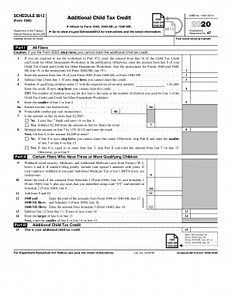 2020 Form IRS 1040 - Schedule 8812 Fill Online, Printable, Fillable, Blank - pdfFiller