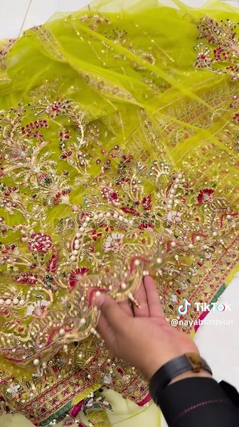 Elegant Nf Parrot Angrakha Dress with Stunning Embroidery