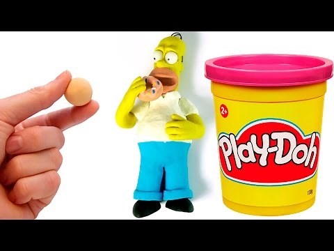 DibusYmas Homer Simpson Stop motion video Play doh Claymation