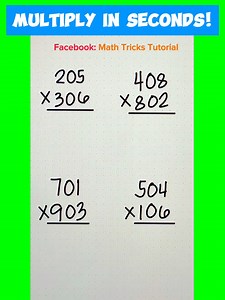 How to Multiply in Seconds 😊 | Math Tricks Tutorial