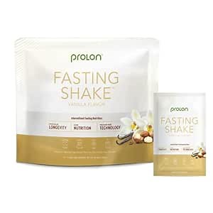 Prolon Intermittent Fasting Drink Mix | Shake for Intermittent Fasting | Vitamins, Fiber, Plant Based Protein, Superfoods | Keto, Vegan, Gluten Free, Dairy Free | Vanilla, (12 ct)