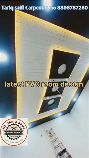 best PVC ceiling design for bedroom how to install PVC panel on wall design