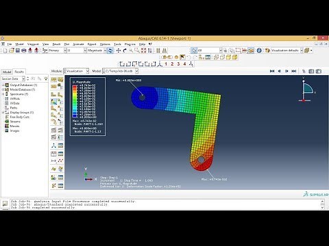Abaqus Tutorials - Structural Analysis of a Bracket in Abaqus