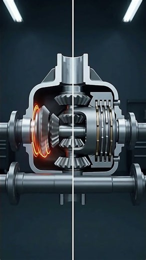 How a Limited Slip Differential Actually Works (3D Breakdown) #automobile #carcommunity #shorts