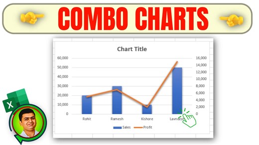 ----------------------------------------------- 🔥ONLINE COMPUTER COURSES 🔥 Enroll Now via link below - 👇👇👇 https://www.creativelearningbyritesh.in/ ------------------------------------------ aaj ki video main hum seekehge ki aap excel main combo charts kaise bana sakte hai, matlab dual axis chart kaise banaye bohut hi simple steps main ---------------------------------------- Asha karta hu aapko video pasand aayegi dosto Like ~ Share ~ Subscribe karna mat bhoolna. --------------------------
