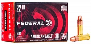 FEDERAL AMERICAN EAGLE 22LR HP 38GR CPHP 40RD