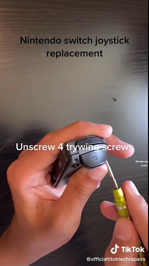 Nintendo switch joystick stuck. Joystick replacement tutorial part 1. #repair #tech #switch #nintendo #fyp