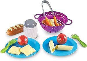 Learning Resources New Sprouts Pasta Time - 20 Pieces, Ages 2+ Pretend Play Food for Toddlers, Preschool Learning Toys, Kitchen Play Toys for Kids