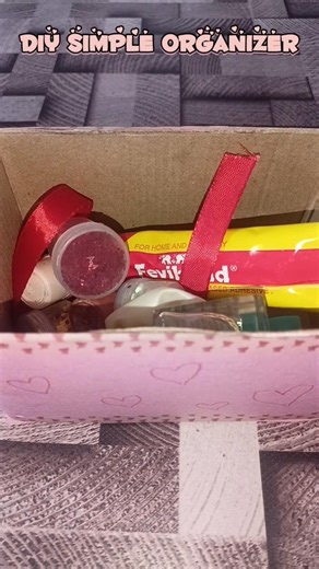 Diy a simple organizer with clay box 🎁#diy #shortsvideo #organizer