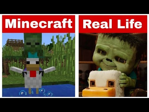 Minecraft vs Real Life ft. A Minecraft movie