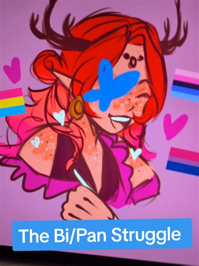The sapphic dream always getting blocked by a sweet gamer boy 😅 I hope all of the bi, pan, omni, etc ladies with boyfriend can live their sapphic dreams through my wlw art. 💖 My sapphic dating game is coming soon so you can date some hot ladies!! #lgbtq🏳️‍🌈 #queertok #sapphic #bisexual #pansexual