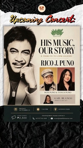 RJP Legacy at Manila House! # #rjplegacy #opm #tributeconcert