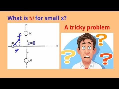 Two Fixed Masses Problem: Speed at Origin + Small Oscillations