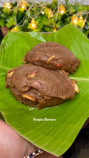 Ranjus_flavours on Instagram: "INSTANT COCONUT HALWA🤌🏻🫶🏻 Ingredients Coconut-2cups Jaggery-1cup Cardamom powder -1/2tsp Rice flour -2 Spoon Ghee-1/2cup Cashews-5 Badam -5 Coconut Raisins . . . . . . . . . #instantcoconuthalwa#viral #sweet #reelsinstagram"
