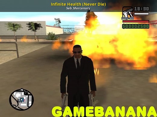 Infinite Health (Never Die) Mod for Grand Theft Auto: San Andreas | GTA:SA Mods