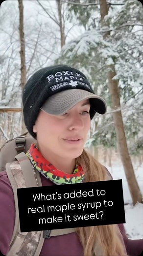 What’s added to real maple syrup to make it sweet? 🍁 | The Maple Farmer
