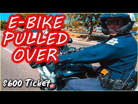 SUR RON E-bike Gets Pulled over by the Cops in California $600 Ticket
