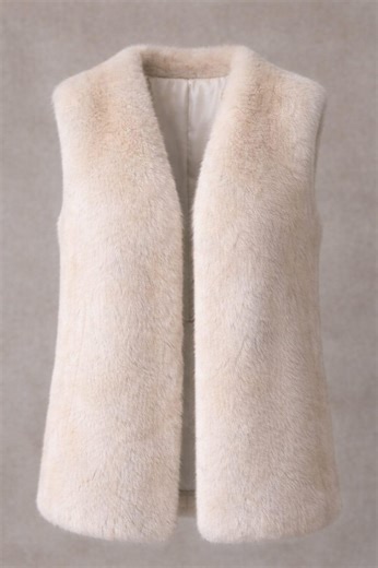 White Cream off White Real Mink Fur Full Skins VEST All Sizes - Etsy