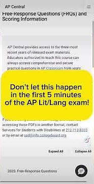 Don’t Let This Happen in the First 5 Minutes of the AP Lang Exam!
