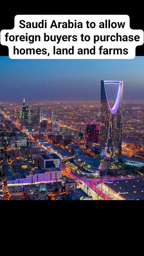 #SaudiArabia to allow foreign buyers to purchase homes, land and farms from January, with #Mecca and Madinah restricted to Muslims. | Brics Currency