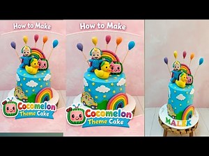 How to Make Cocomelon Theme Cake | Step by Step Fondant Tutorial | JJ Cake Topper