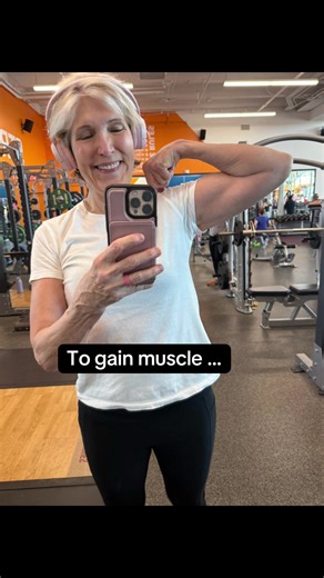 I grew muscle at 69 years old. You can too! #gymgrannysally #fitaftermenopause #growoldorgrowstrong #fitafter50 #transformation