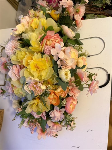 Memorial Grave Saddle: Yellow Flowers & Accents - Etsy