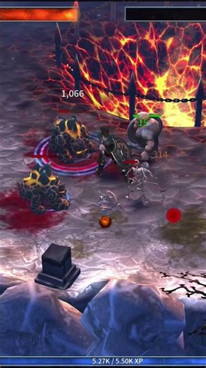 Eternium gameplay play like a pro warrior crazy lava monster beast kill battle